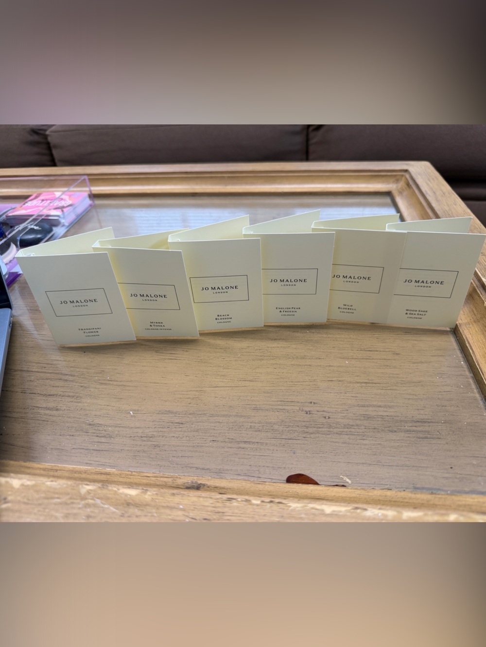 Set of 6 Jo Malone Cream Sample Fragrances
